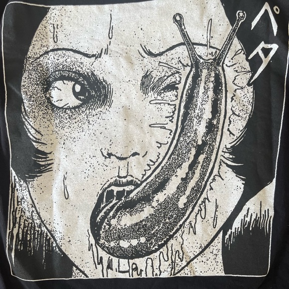 Junji Ito Slug Girl T-Shirt, Black - Picture 3 of 5